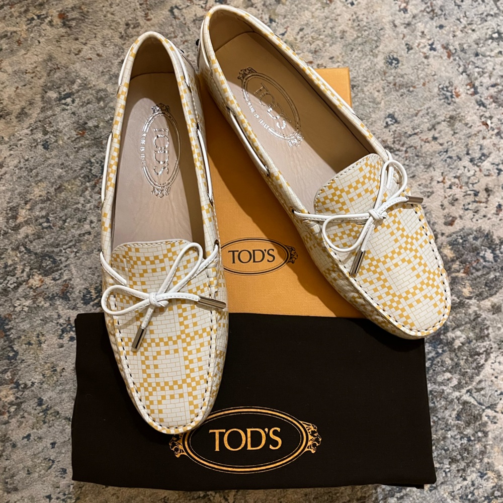 TOD'S Heaven Laccetto Printed Leather Loafers